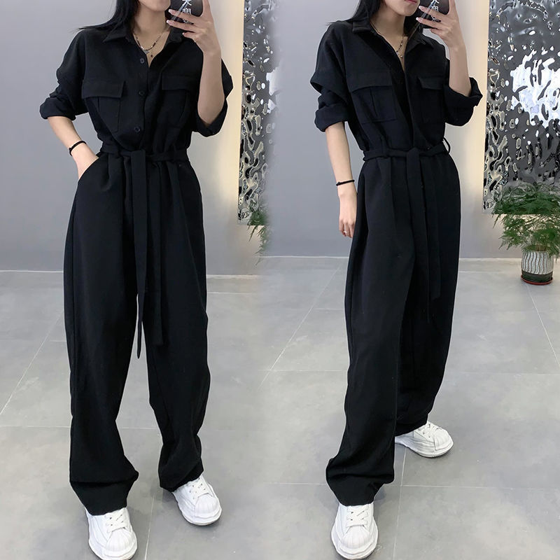 Fashion Loose Handsome Fried Street One-Piece Jumpsuit