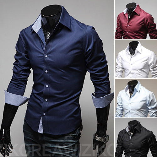 Plaid Casual Plus Size Men's Cotton Shirt