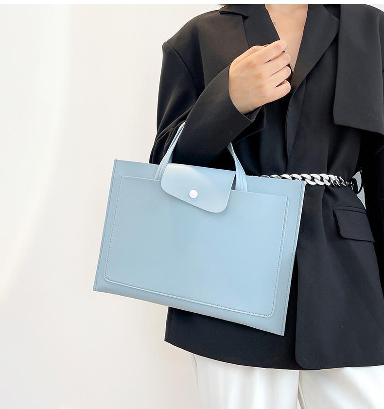 Business Leisure Laptop Bag PU with Plush Lining 36x25cm