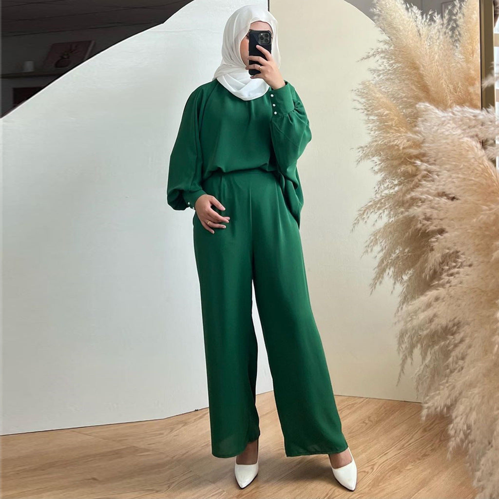 Muslim Loose Leisure Two-piece Suit
