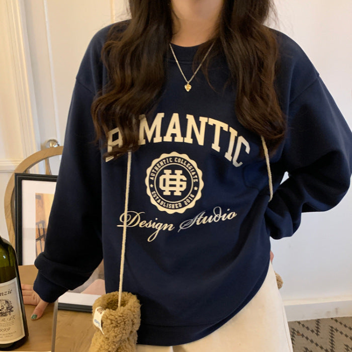 Women's Fashion Casual Loose Slimming Printed Top