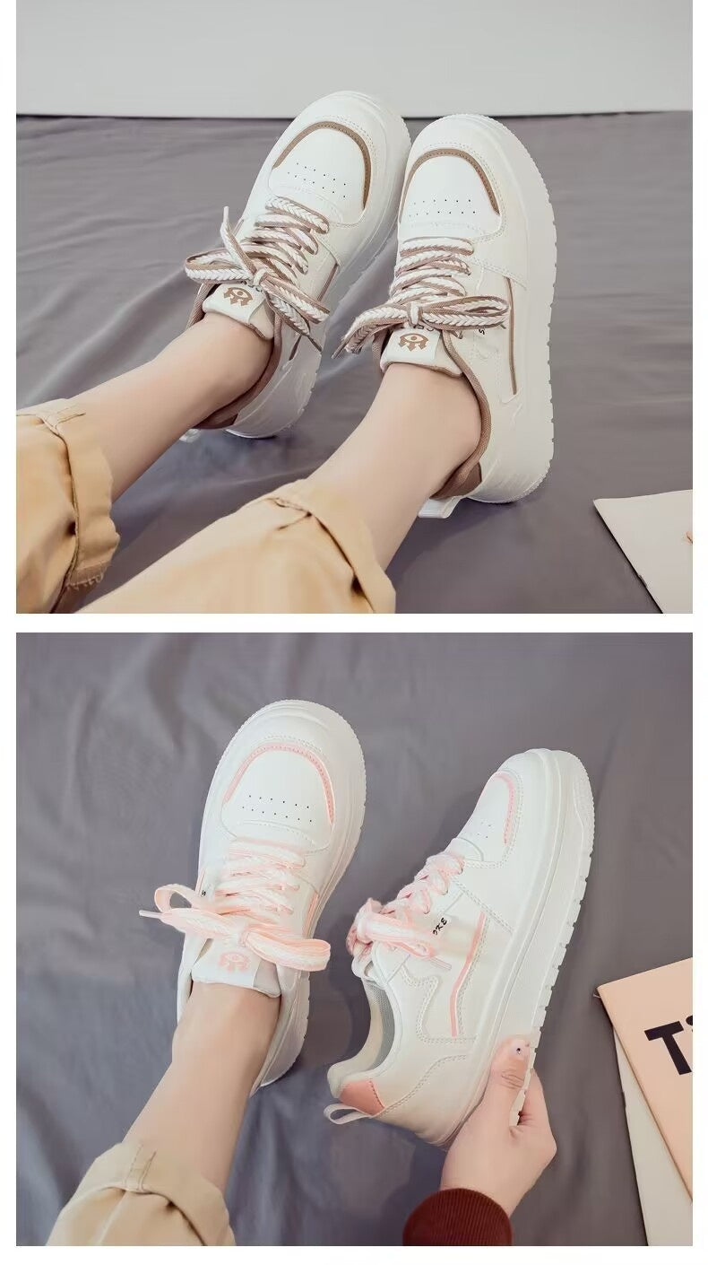 Platform White Running Sneakers Casual All-Match Leisure Shoes