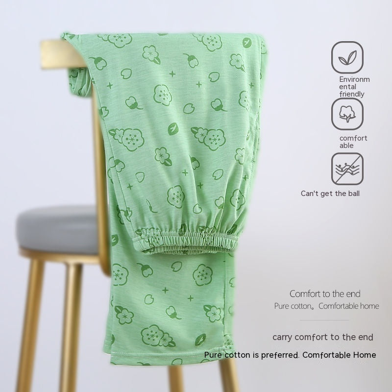 Plaid Casual Loose Home Pants for Men and Women