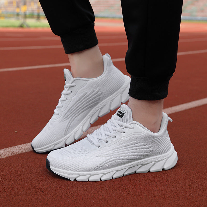 Baskets de course unisexe Flyknit respirantes Chaussures basses décontractées