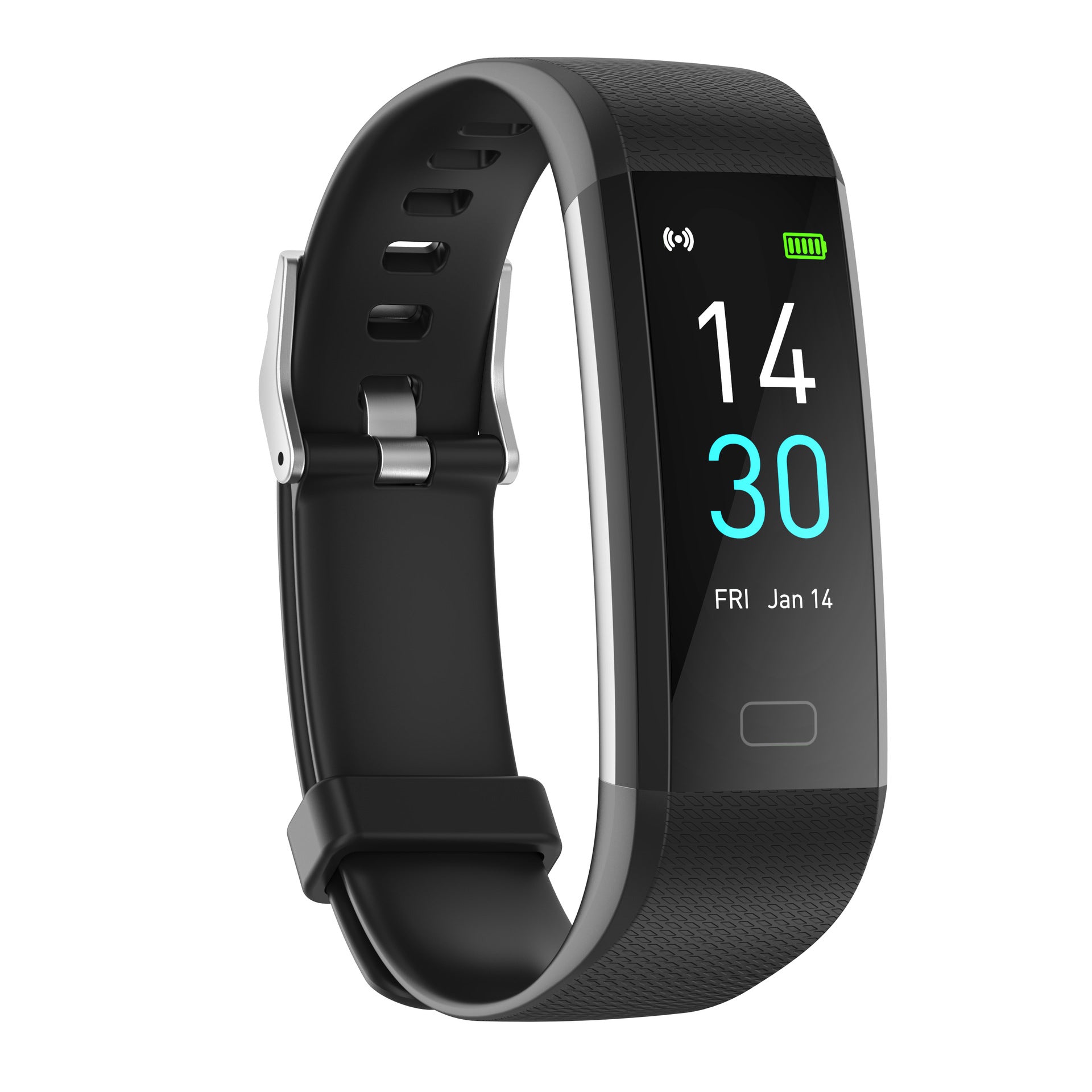 Smart Fitness Bracelet Watch with Heart Rate Meter and Step Counter
