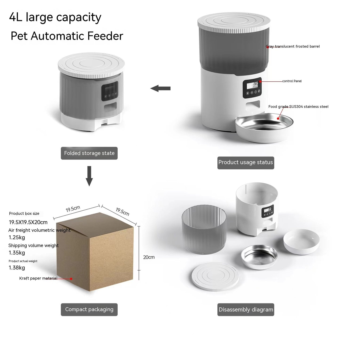 Cat & Dog Automatic Smart Pet Feeder