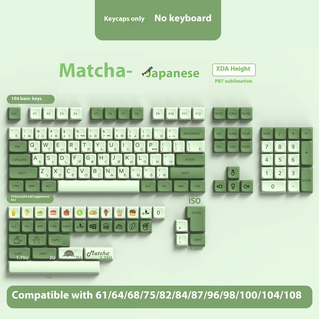 PBT Sublimation Mechanical Keyboard Keycaps Set - 136/139 Keys, Multiple Languages
