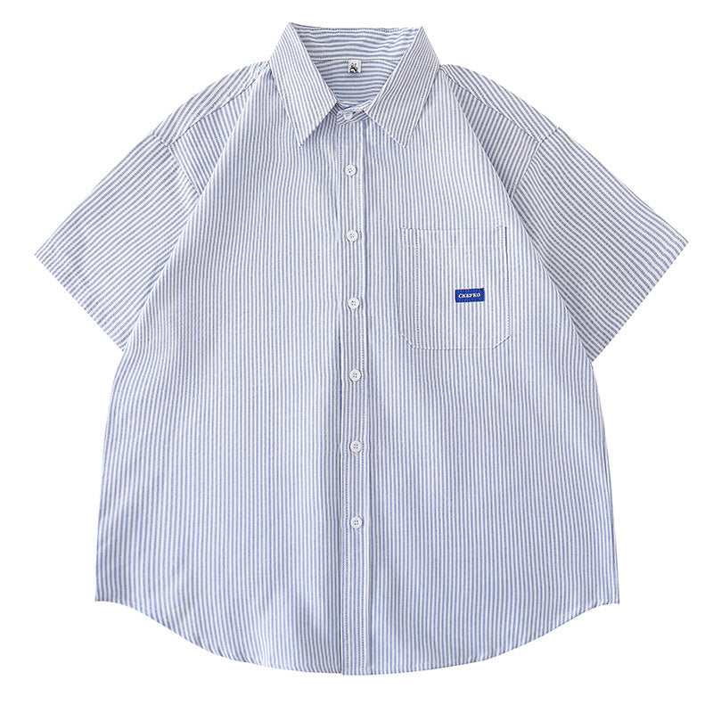 Women's Design Retro Girly Style Printed Short-sleeved Shirt