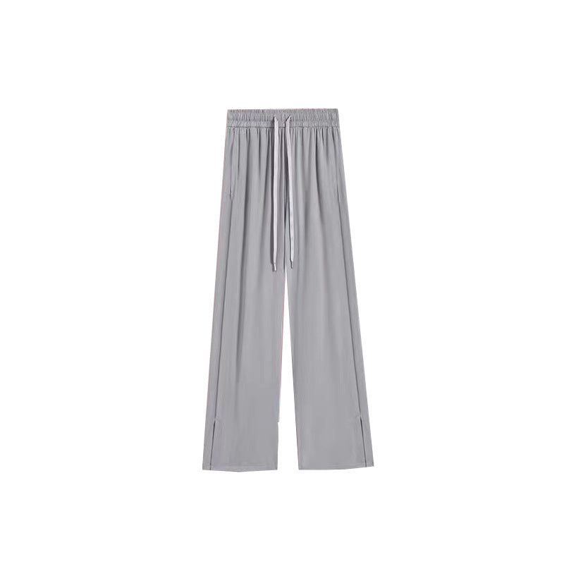 Anti-mosquito Sunscreen Drooping Straight Split Wide Leg Pants
