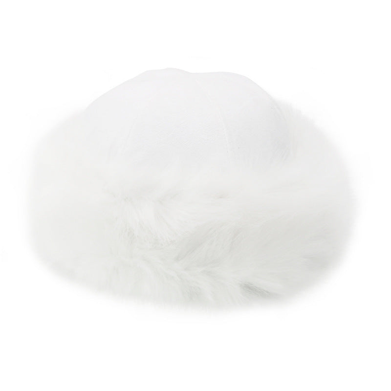 Yurt Style Plus Velvet Fox Fur Hat - One Size, Multiple Colors