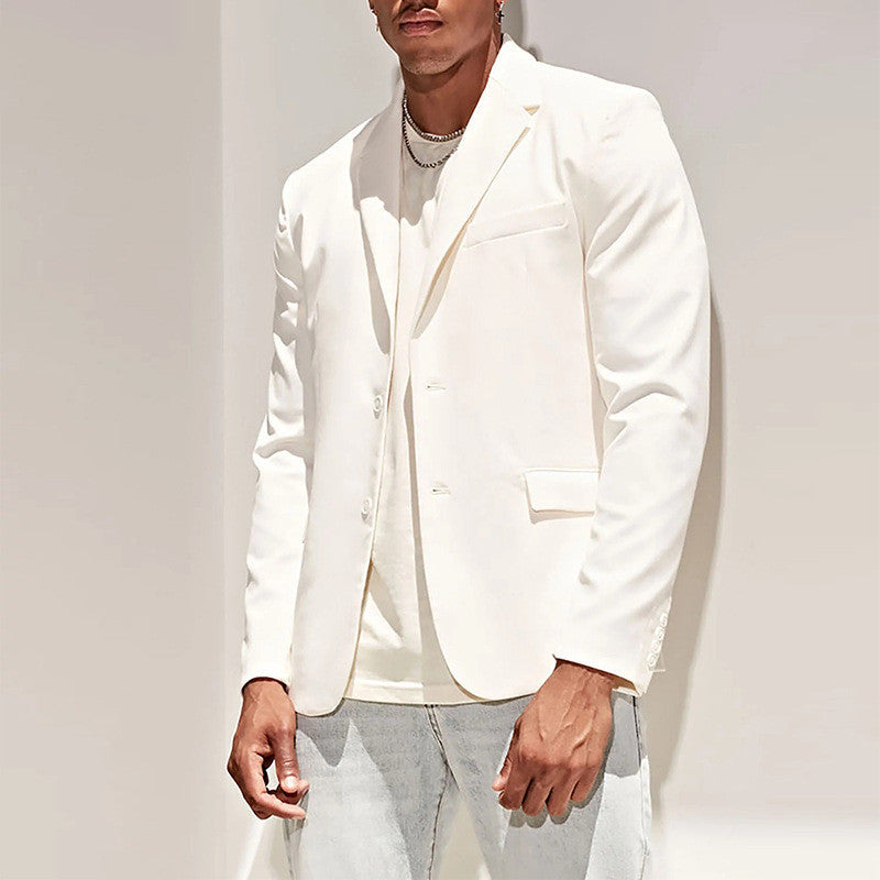 Men's Casual Solid Color Coat Top in Multiple Colors