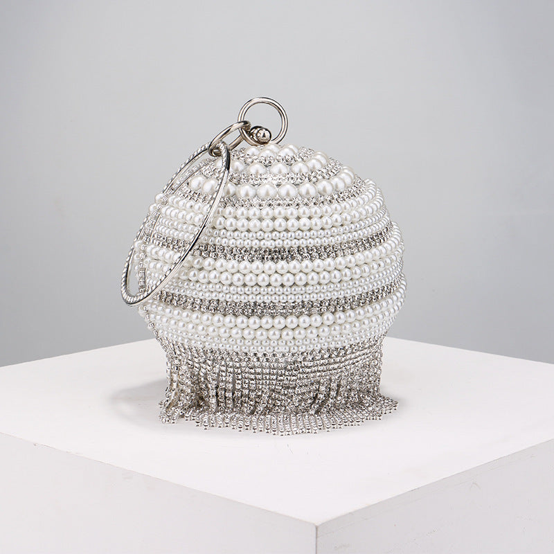 Sac bandoulière pochette femme à strass brillants 13x26cm Or Argent