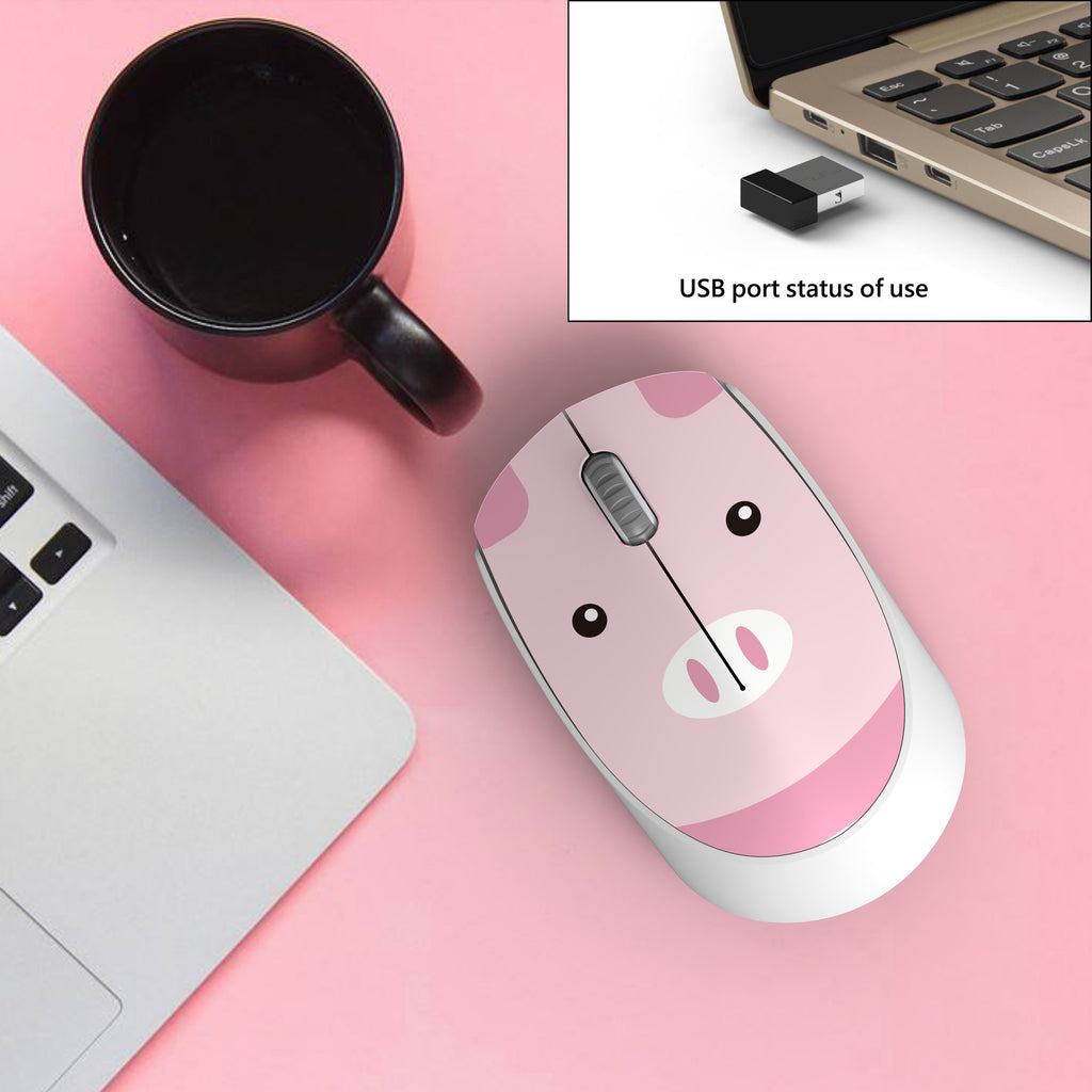 Wireless Cute Cartoon Animal Mini Mouse USB