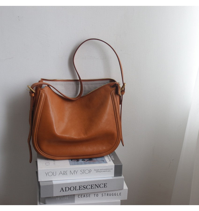 Women's Top Layer Cowhide Casual Shoulder Bag 22x29x8cm