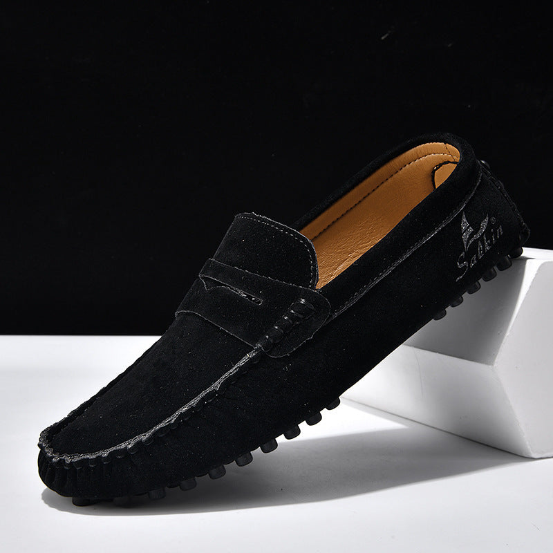 Men's Gommino Slip-On Shoes – All-Matching Colors, Flat Heel, Breathable