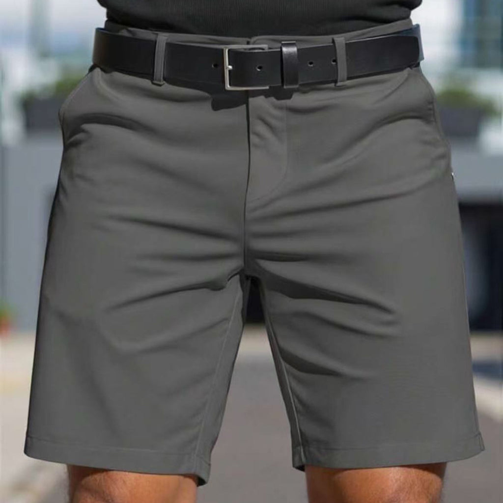 Shorts courts de sport et business de couleur unie pour hommes