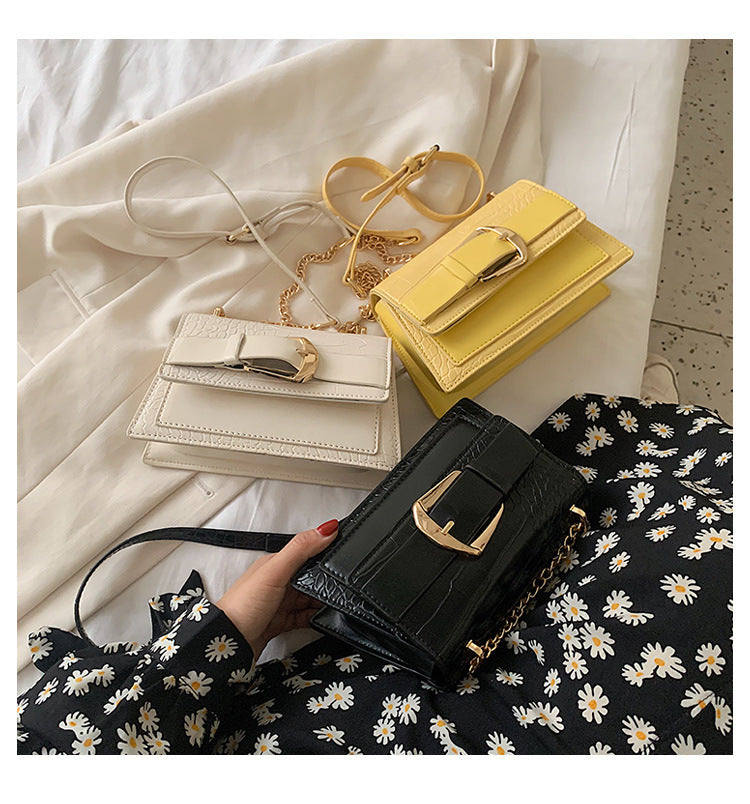 Pattern Flap PU Leather Crossbody Shoulder Bag for Women 21x13x7cm