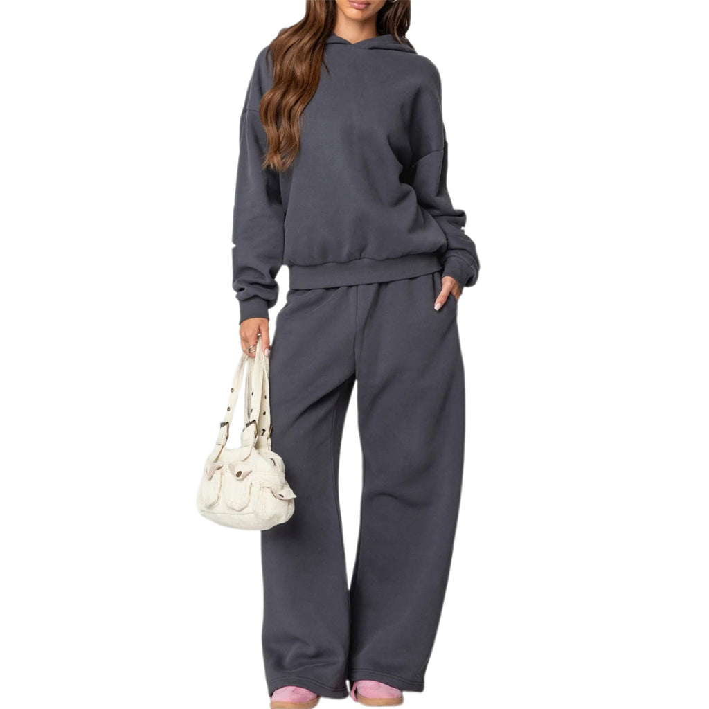 Women's Round Neck Long Sleeve Loose Thick Sweater
