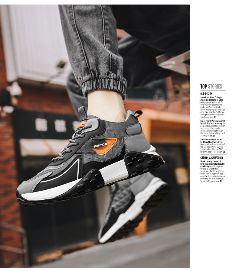 Sports Casual Platform Daddy Shoes Men's Fall