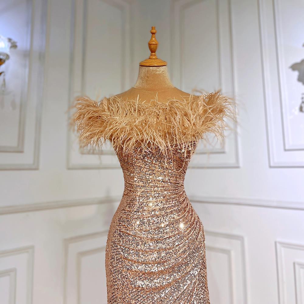 High-End Shiny Heavy Evening Dress