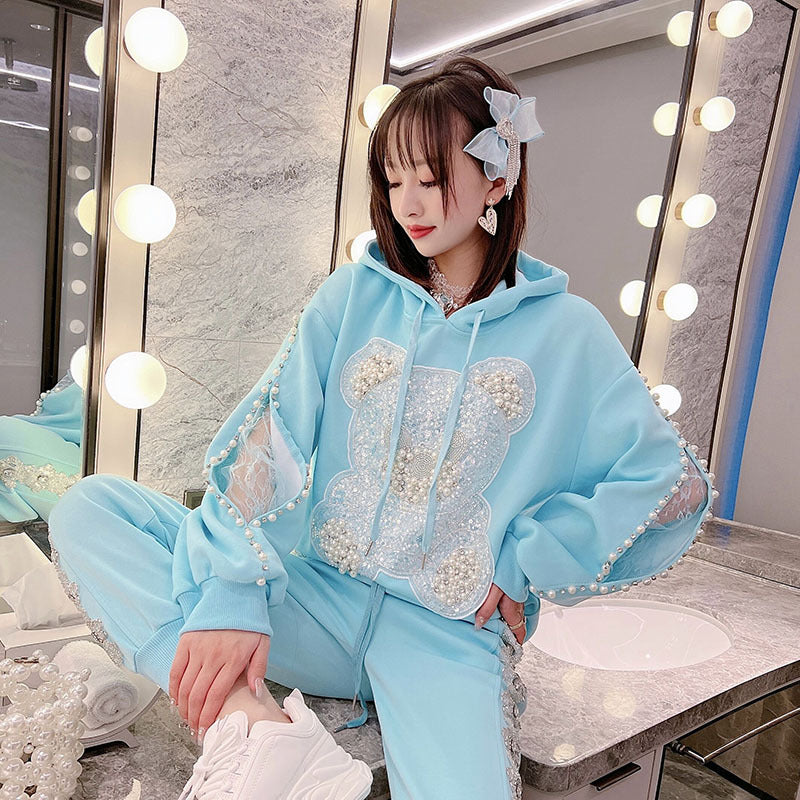 Women's Loose Long Sleeve Hooded Top Coat One Size Cotton