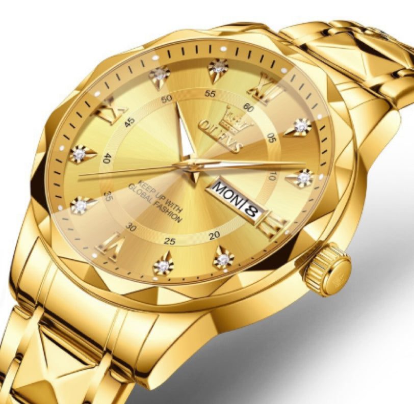 OLEVS Brand New Men's Luminous Waterproof Business Quartz Watch