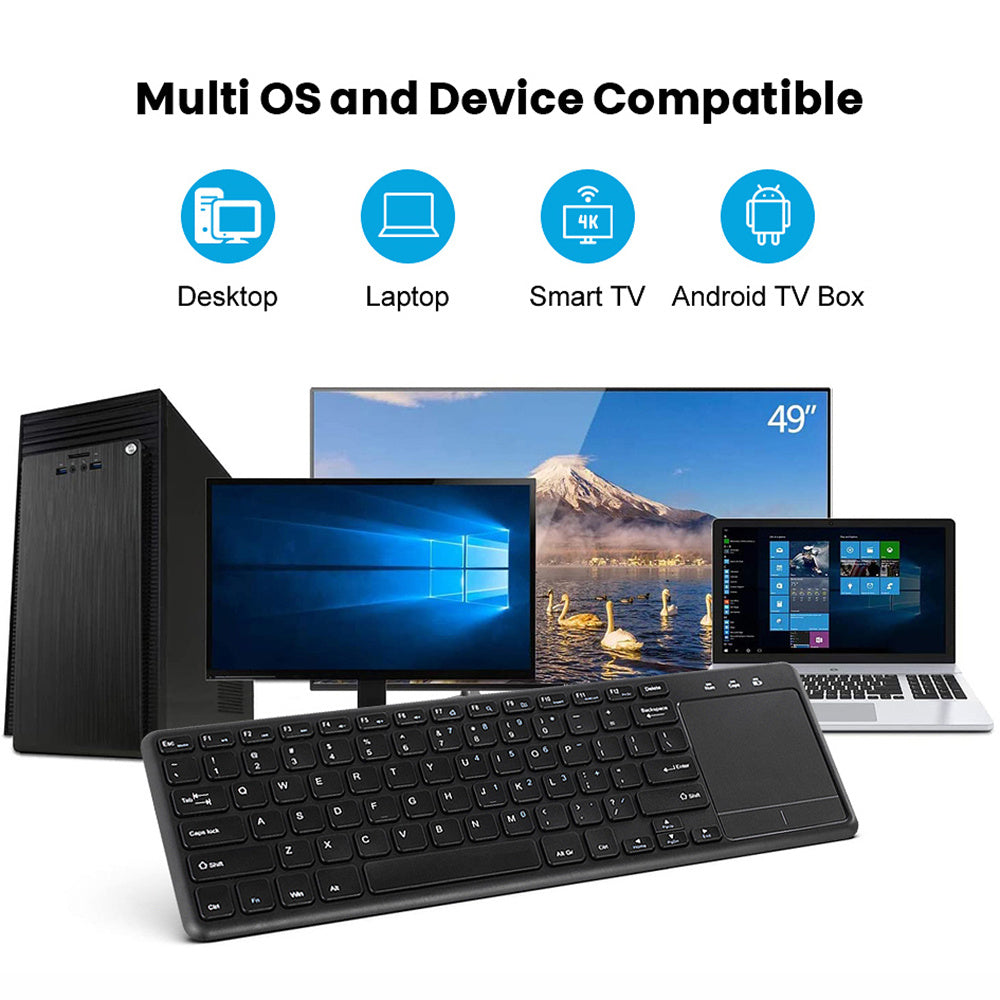 2.4G Wireless USB Keyboard Black ABS