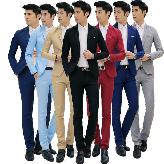 Business two-piece suit Korean Slim jacket
