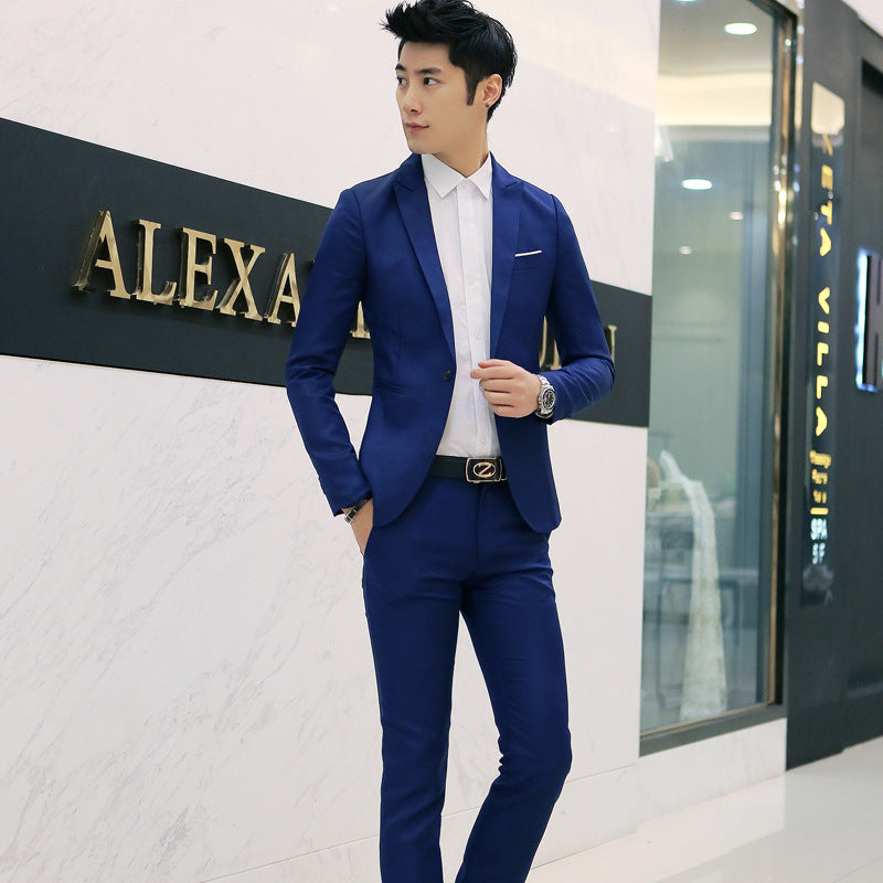 Business two-piece suit Korean Slim jacket