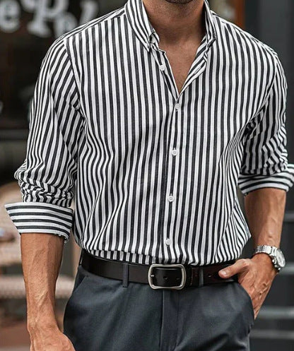 Chemise décontractée à manches longues pour homme pour l'automne