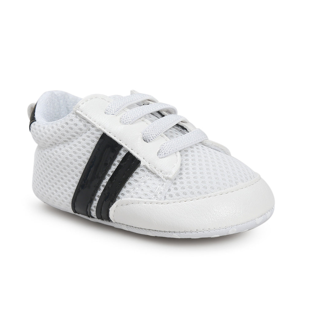 Chaussons Bébé Garçon Fille en Cuir PU Souple Antidérapant pour Nouveau-né
