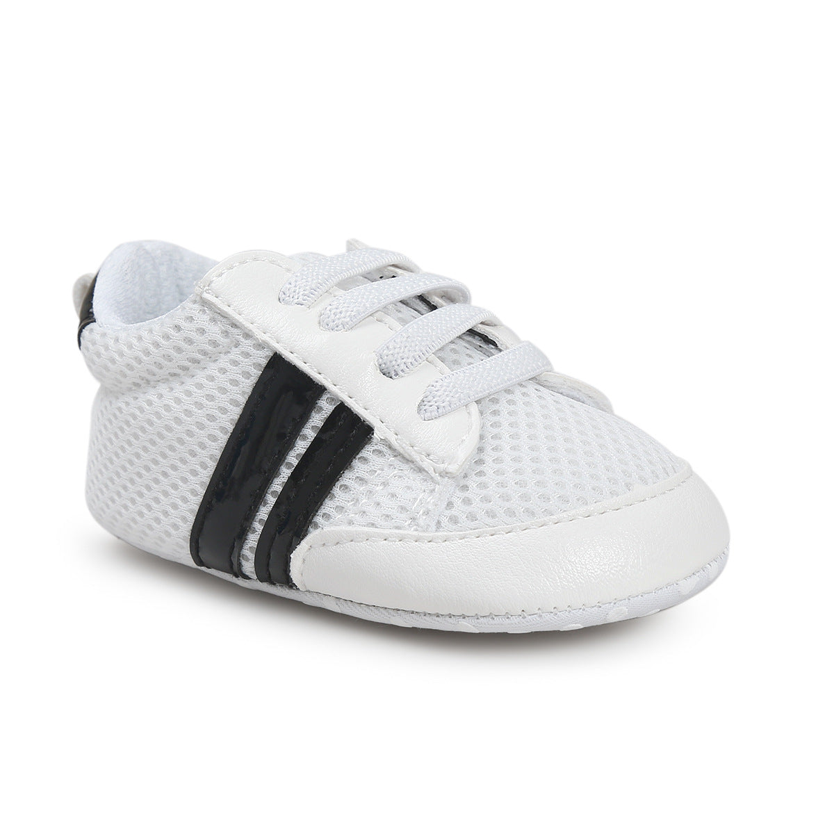 Mocassins pour bébé garçon ou fille, chaussures pour nourrisson en cuir PU antidérapant et souple, baskets pour nouveau-né