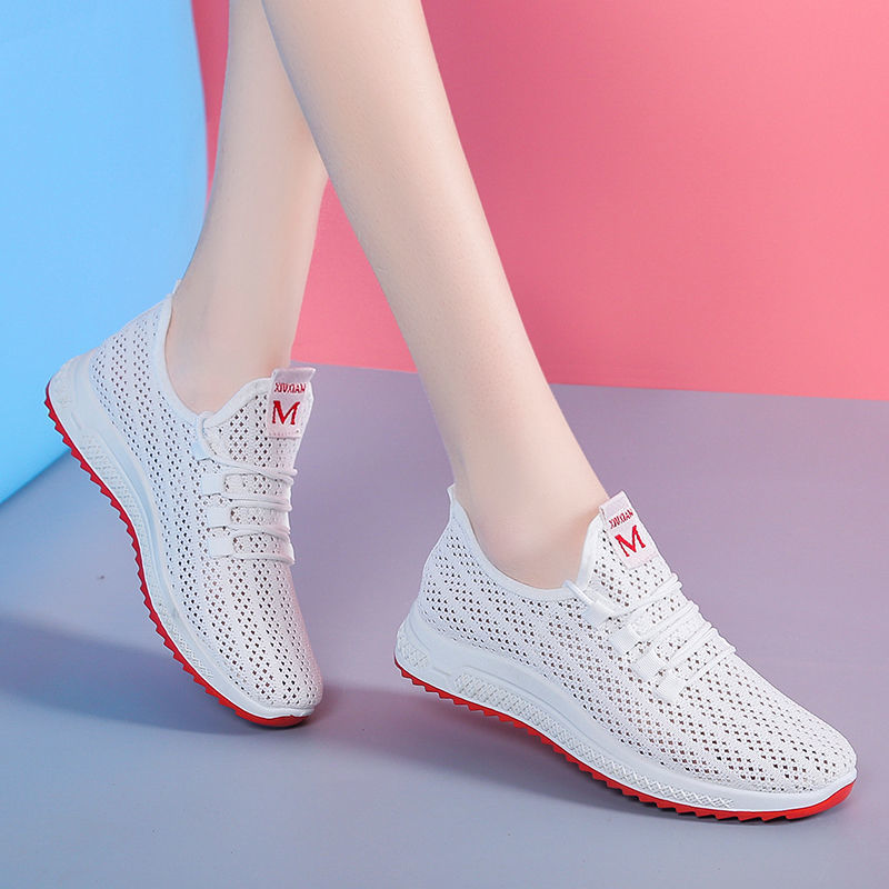 Korean Style PU Sneakers with Cross Lacing for Spring & Summer