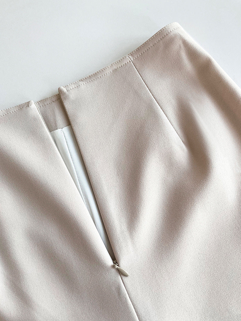 Jupe longue fendue en polyester pour femme Luxi Fashion