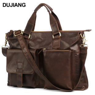 Sac d'affaires de voyage en cuir véritable