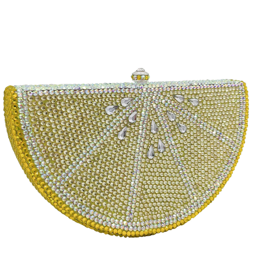 Women's Rhinestone Flat Bottom Party Clutch Bag 17x6x10cm