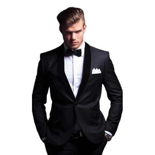 Men's Slim Fit Two-Piece Suit, Sizes XS-5XL