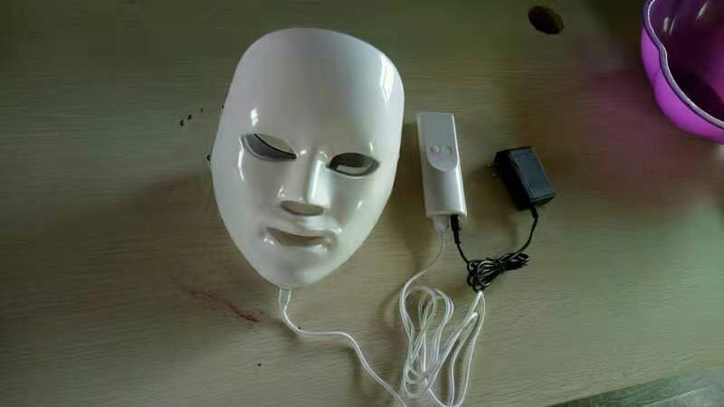 Photon IPL Skin Rejuvenation Instrument White Colorful LED Mask 25x20x16cm