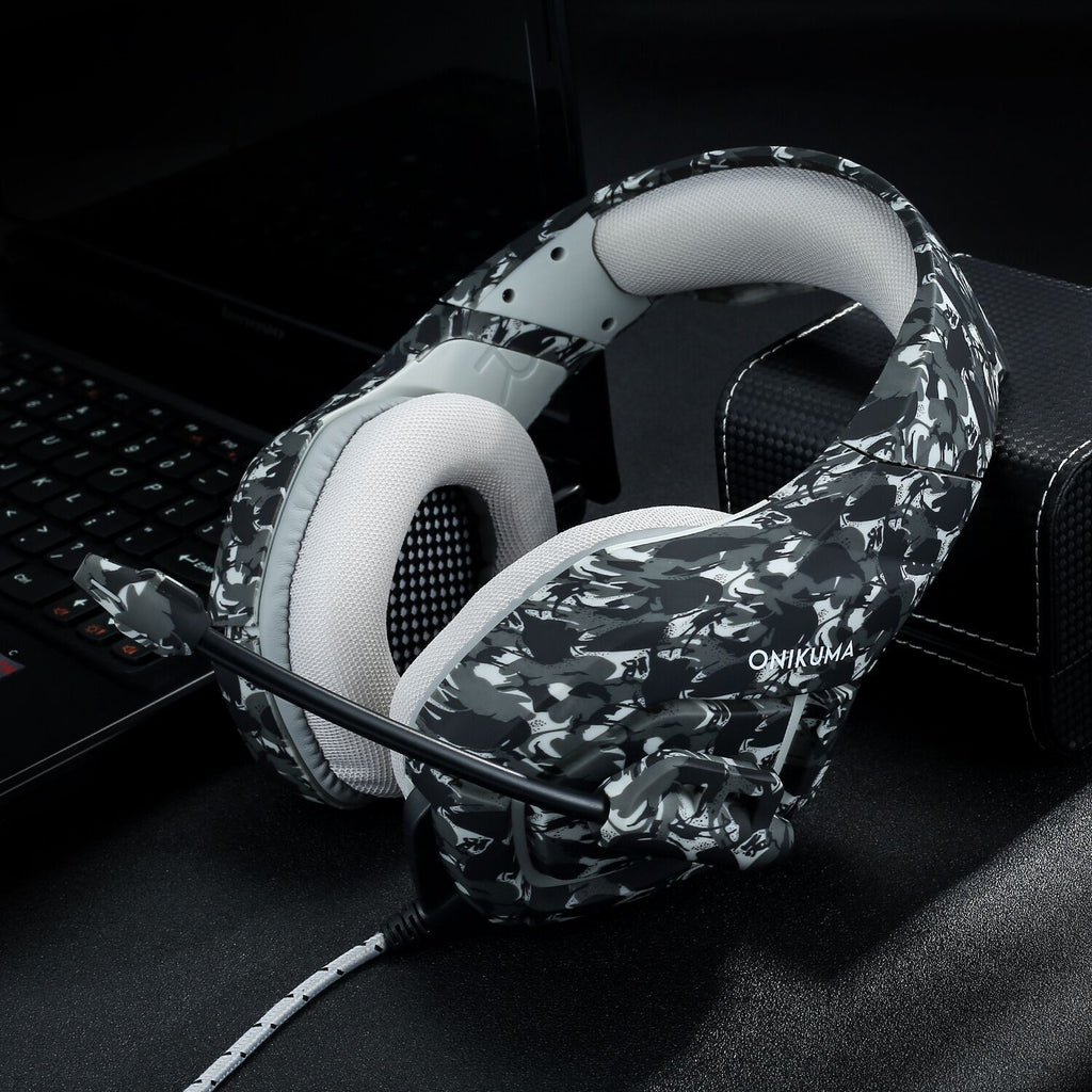 Destruction Camouflage Wired Gaming Headset with Mic