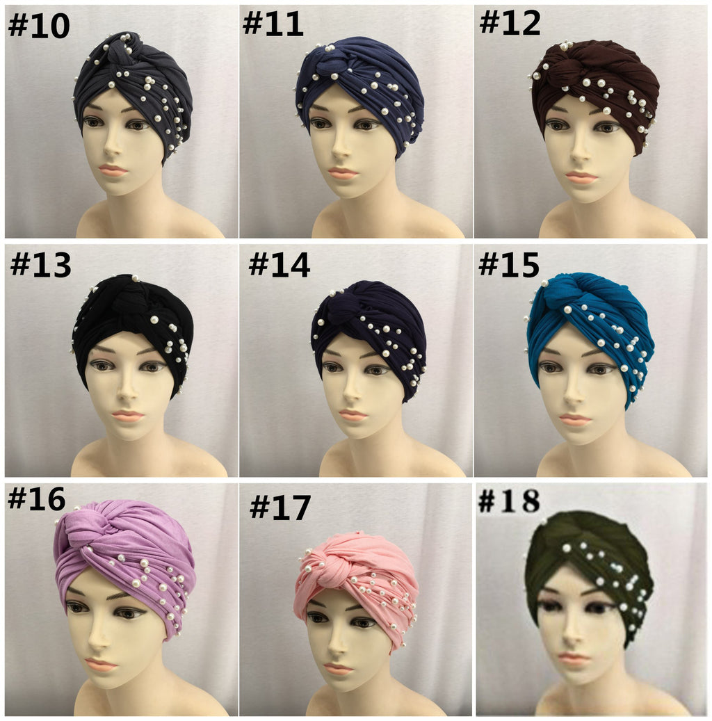 Cotton Jersey Muslim Turban Hat for Women