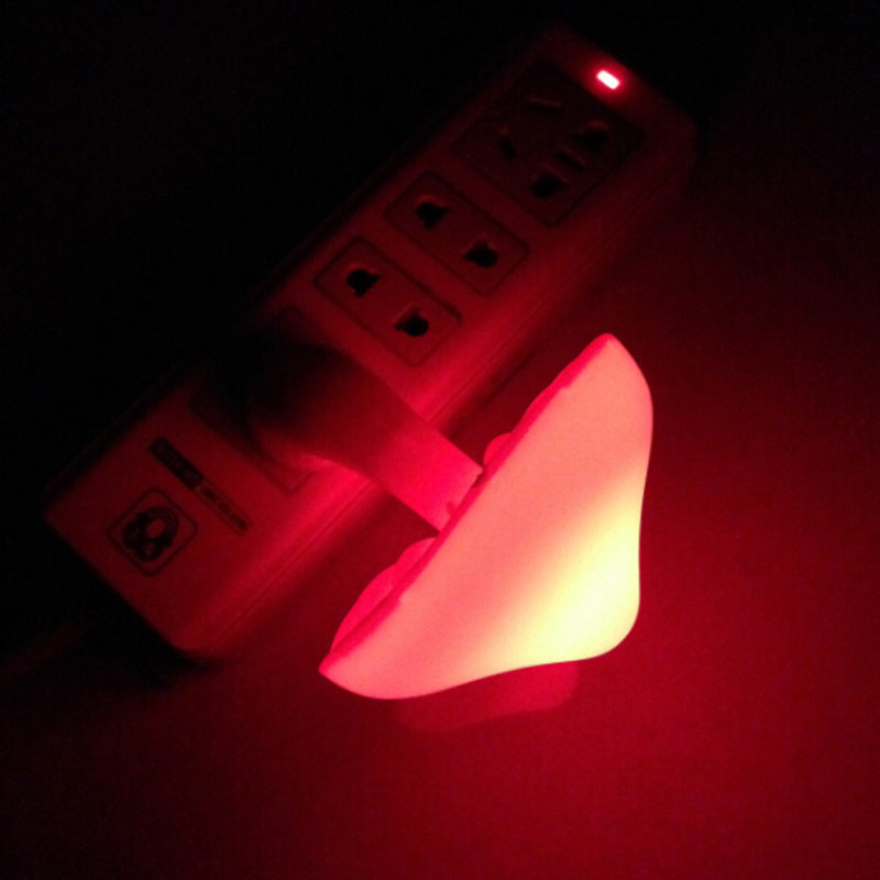 Mushroom LED Night Light with Sensor Warm White EU US Plug Wall Socket Lamp