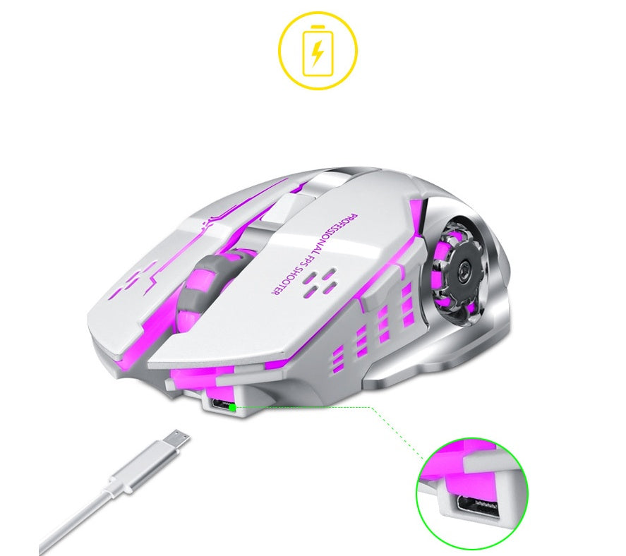 Wireless Charging Mouse 2400DPI Silent Mute