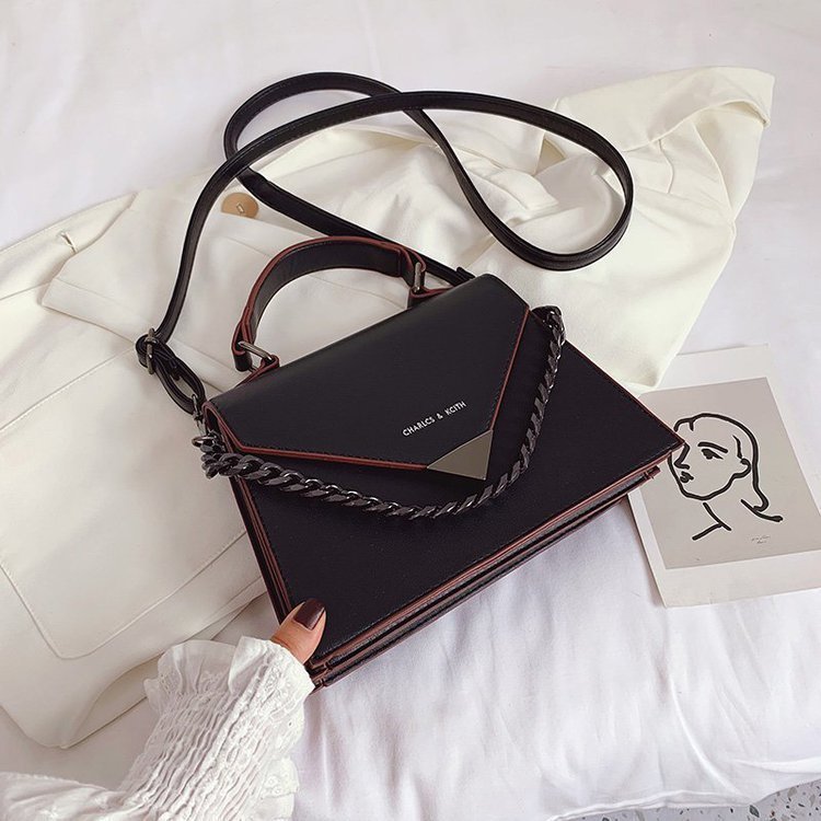 Versatile Medium Women's PU Shoulder Bag with Chain Strap