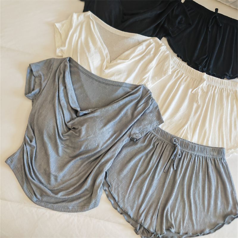 Ensemble d'intérieur d'été Pure Desire pour femme avec coussinets de poitrine