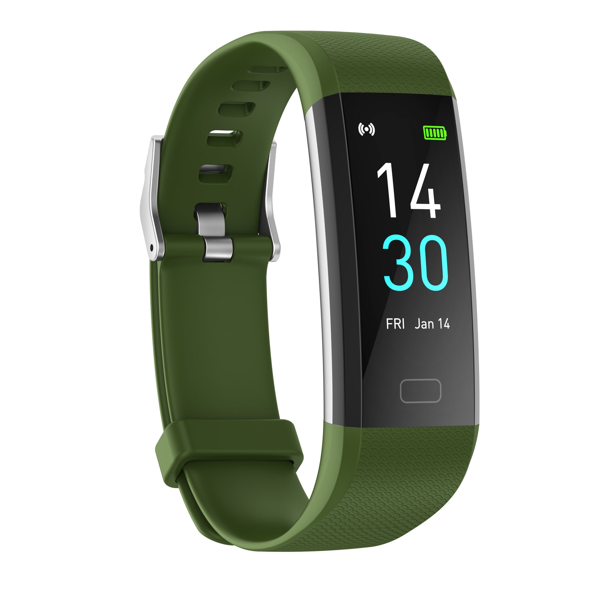 Smart Fitness Bracelet Watch with Heart Rate Meter and Step Counter