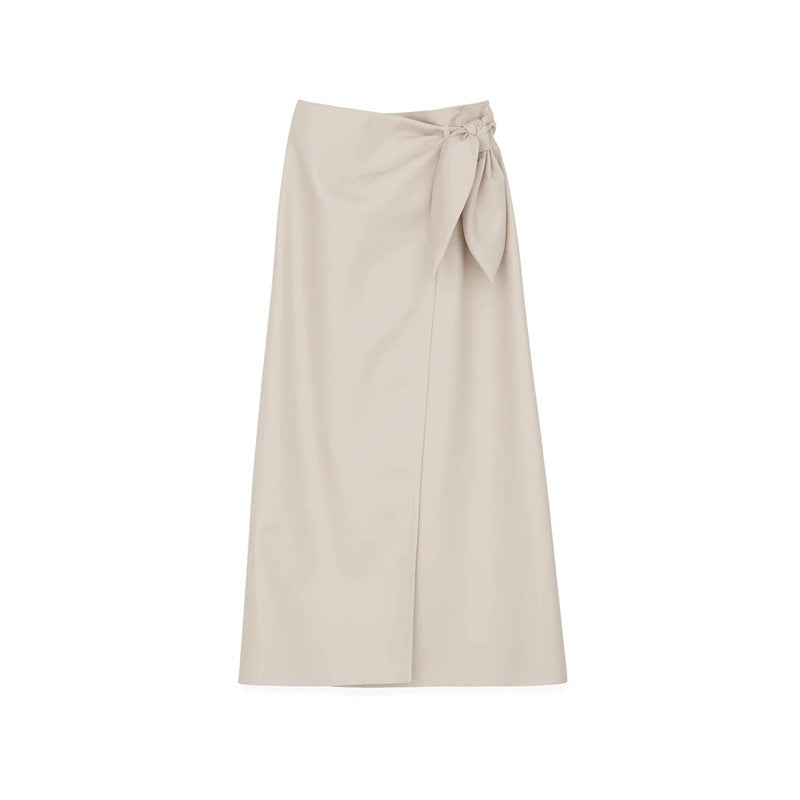 PU Leather A-Line Skirt