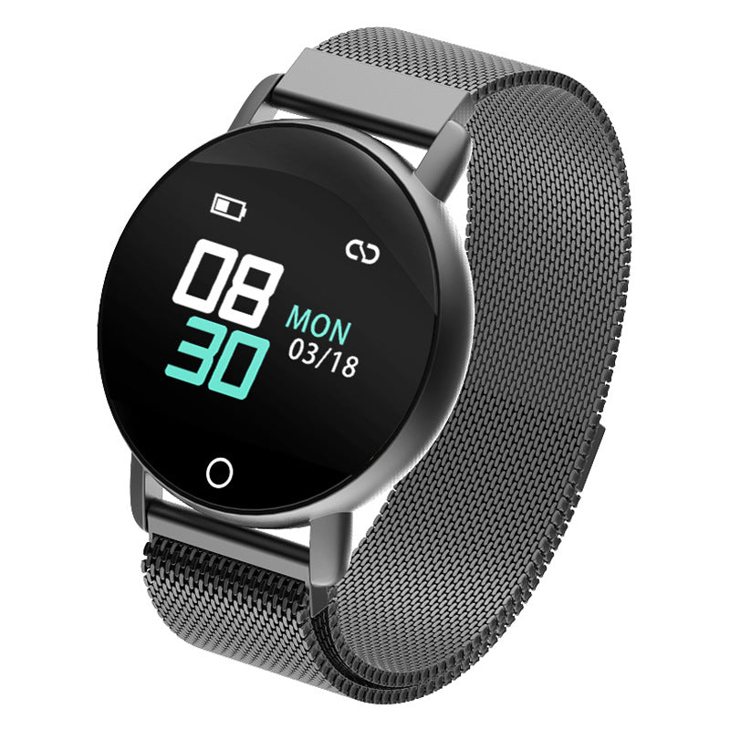 Smart Wristband 1.3" Silicone Heart Rate Monitor with Sleep & Activity Tracking