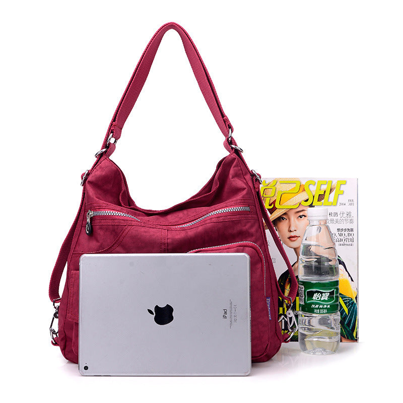 Sac fourre-tout de luxe en nylon imperméable pour femme, grand sac à bandoulière