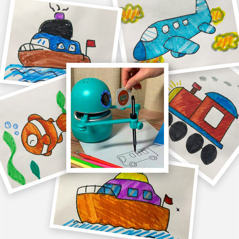 Painting Robot for Kindergarten Children and Students with Learning Cards