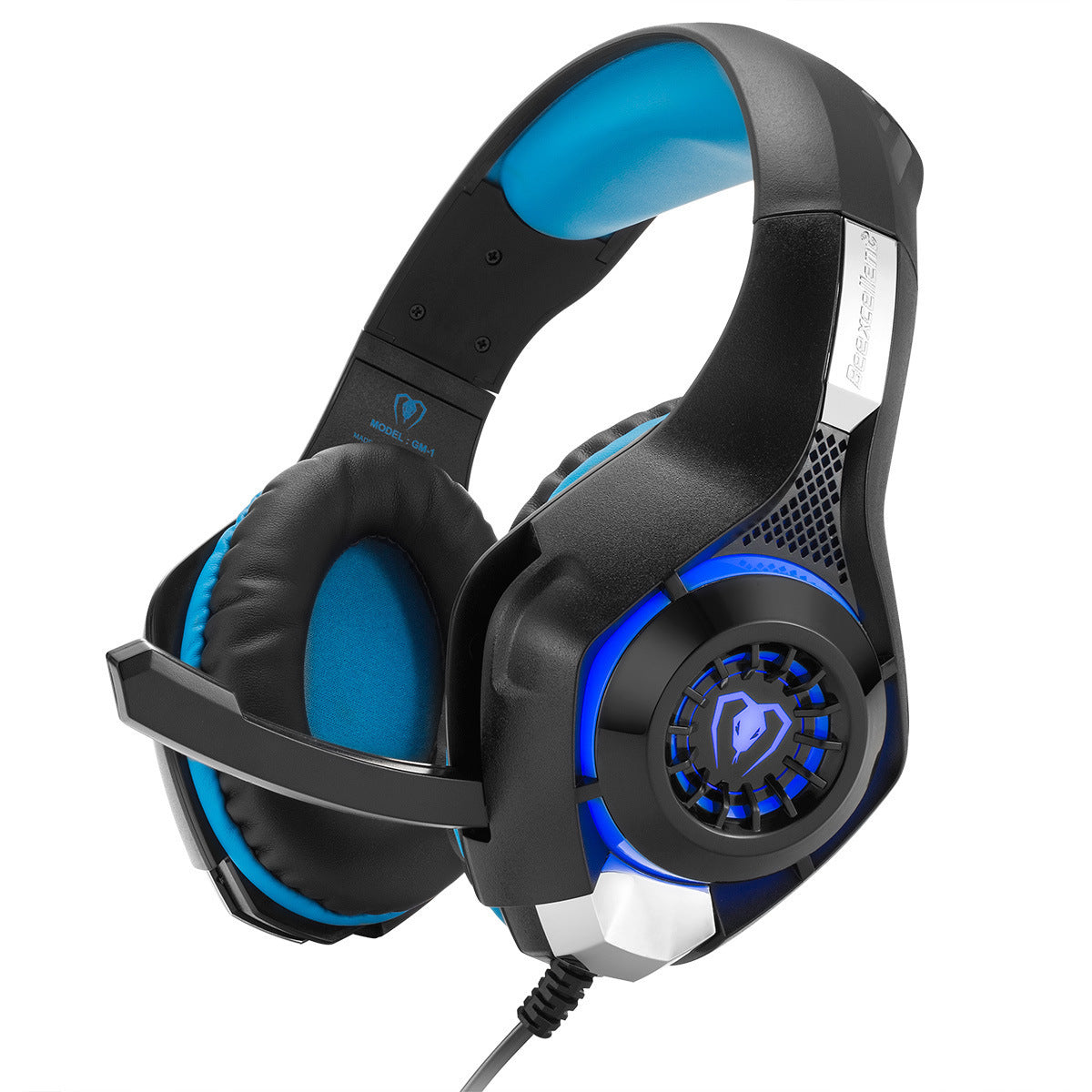Beexcellent Stereo Gaming Headset with Mic LED Light for PS4, PC, Phone, Laptop